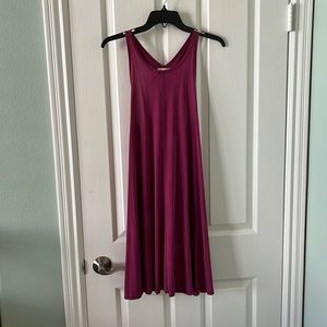 Wine colored racerback dress size L
